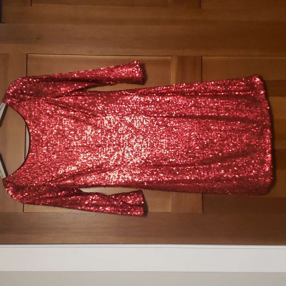 NWOT Red sequin dress